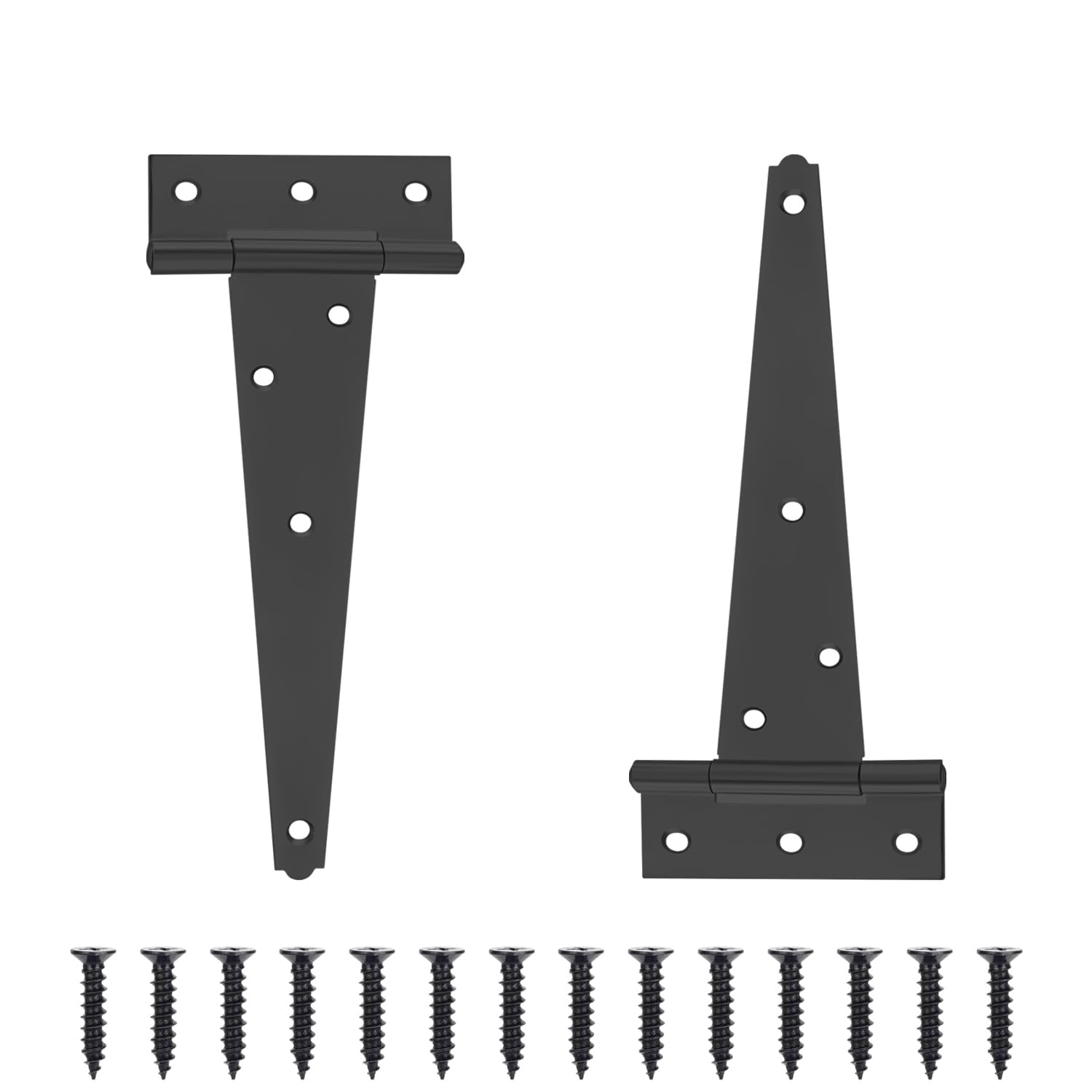 Charnière en T en acier robuste pour réparer une porte d'abri de jardin affaissée