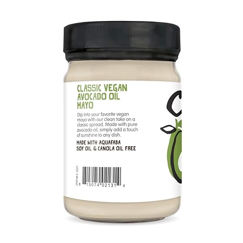 Miniatura 3 de Chosen Foods Mayo de aceite de aguacate vegano  100% puro a base de plantas, sin gluten, kosher, sin OMG, para sándwiches, aderezos, cocina y