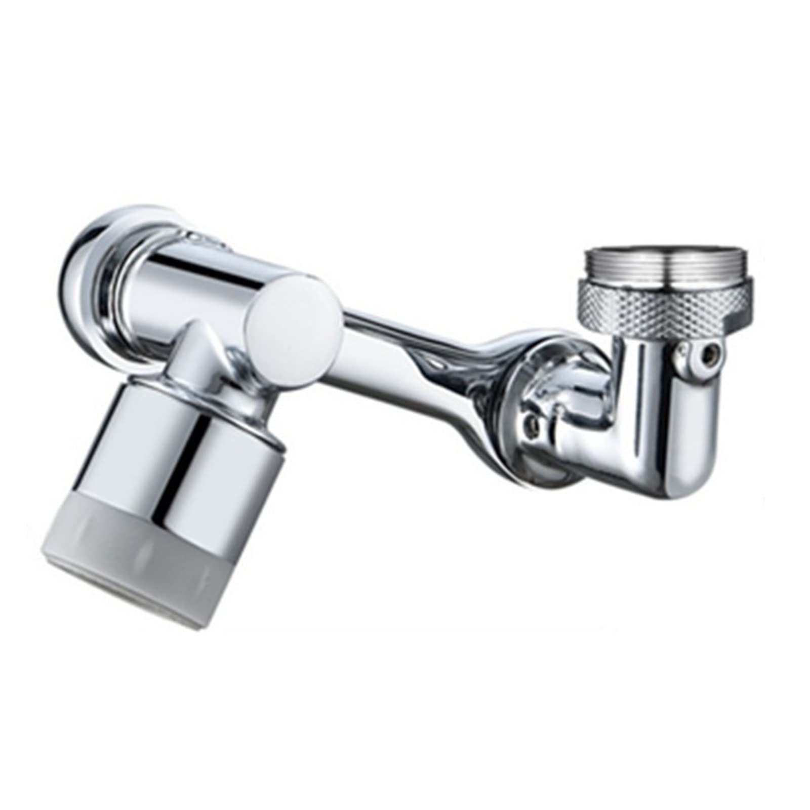 Eretyret Dual Mode 1080 Universal 1080° Rotation Extender Faucet Aerator Plastic Splash Filter Kitchen Washbasin Faucets Bubbler Nozzle Robotic Arm Foldable Design(Dual Mode 1080)