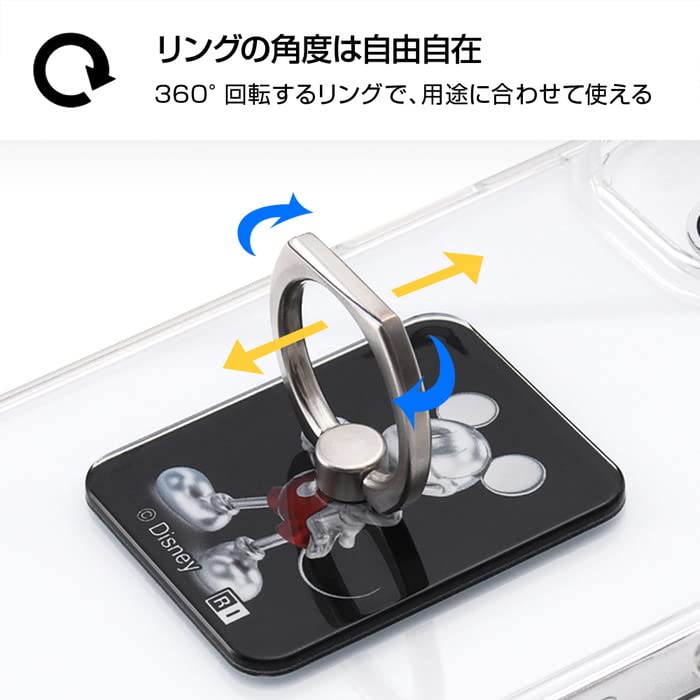 Amazon.co.jp: スマホリング ミッキー ディズニー 100周年 グッズ 