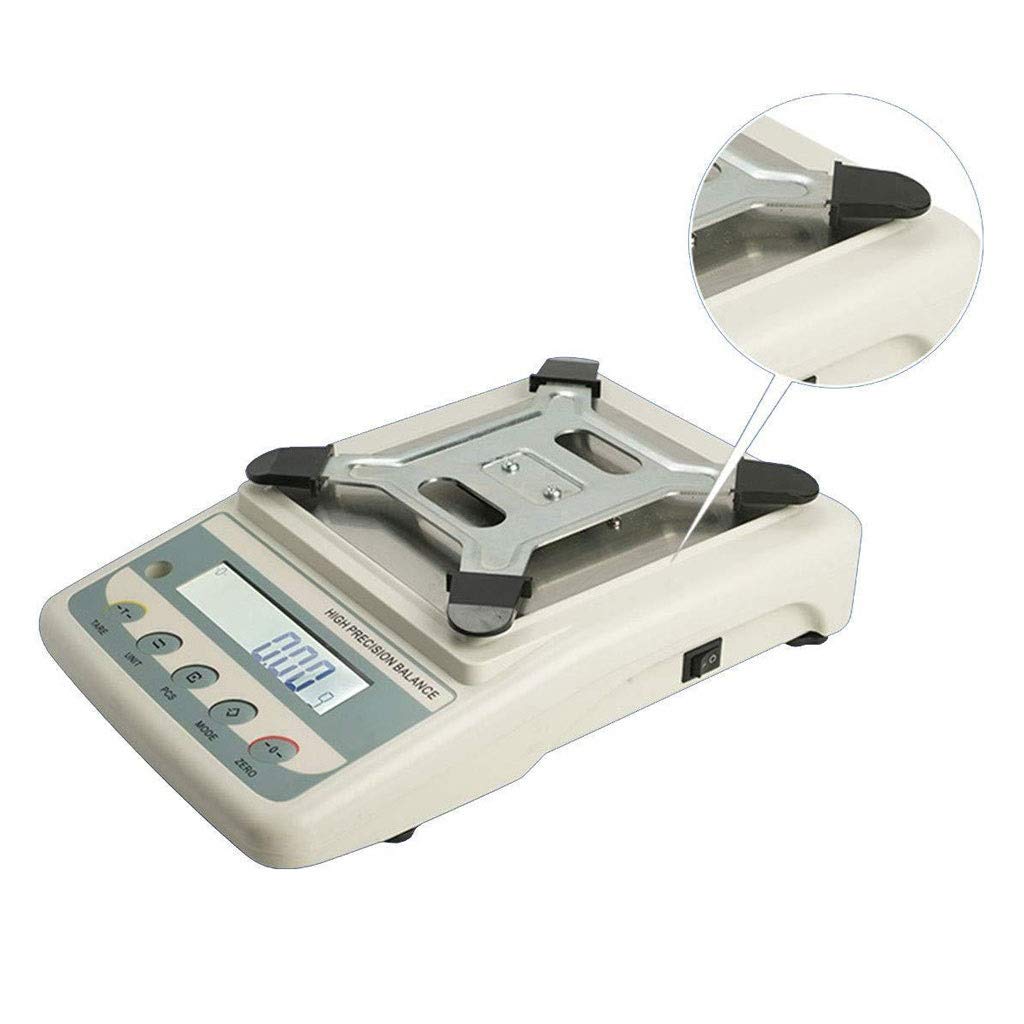 High Precision Lab Scale Analytical Balance Accurate Electronic Scientific Digital Weighing Industrial and Counting Jewelry Gold (Size : 5kg/0.1g) ()