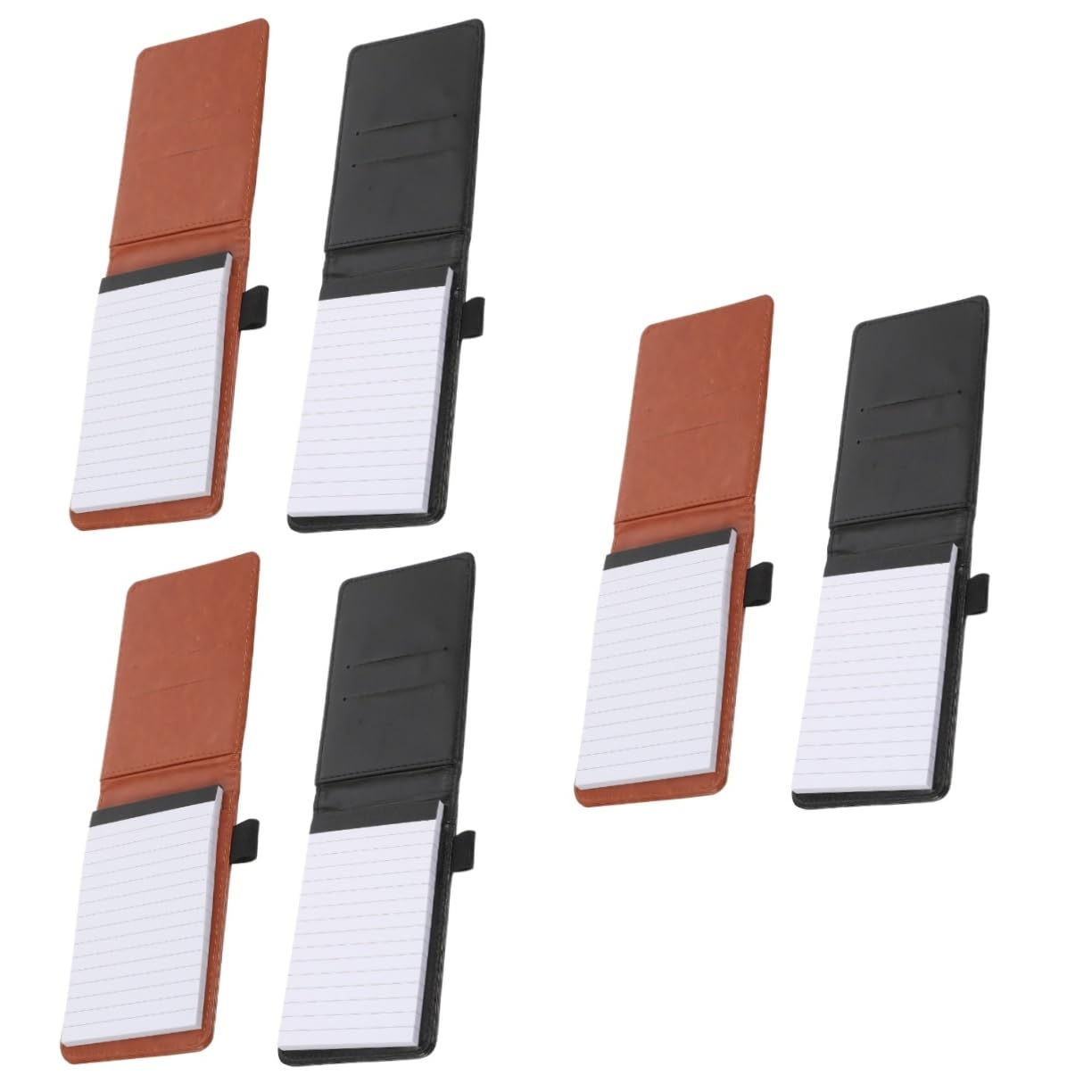 Tofficu 3 Ensembles Cahier A5 Carnet De Planification Cahiers Et Journaux Multipack Mini Carnet Petits Cahiers Ordre Du Jour Autocollants Carnet De Notes Joli Cahier Faux Cuir 2 Pièces * 3