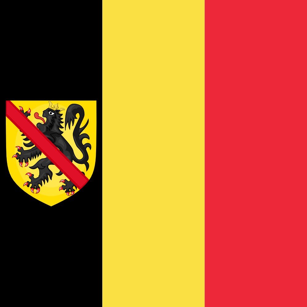 Drapeau du Gouverneur de Namur grand format officiel pour mât extérieur