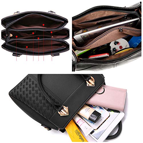 Bolso Satchel de Mujer de Cuero Sintético PU miniatura 7