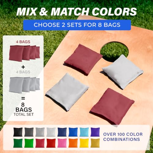 Image of GoSports Classic Cornhole Bean Bags Set of 4-16 Colors Available - Regulation All Weather, Mix and Match