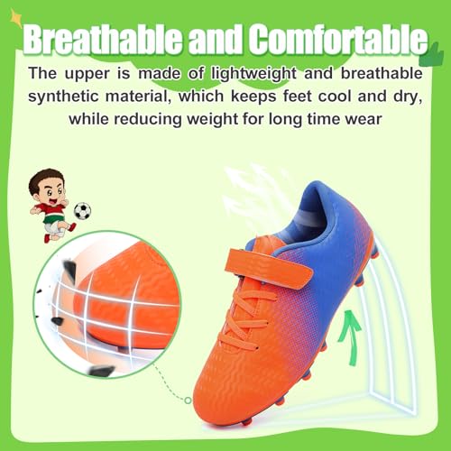 Kids Soccer Cleats Boys Football Cleats Girls Soccer Shoes Outdoor Football Shoes AG2
