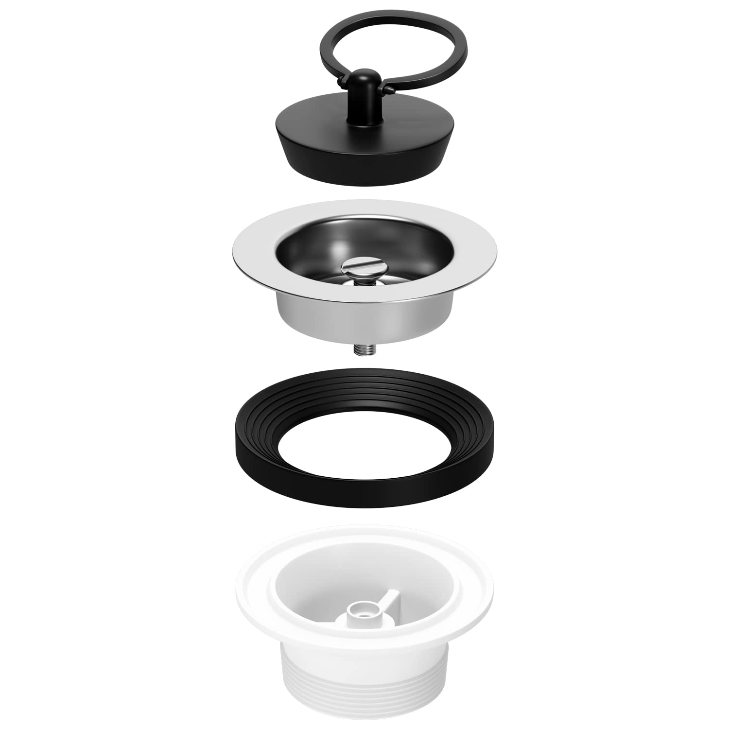 Afvoerventiel Wastafel / Bidet - Diameter 70mm Met Schroefdraad 40mm - MONTERAL