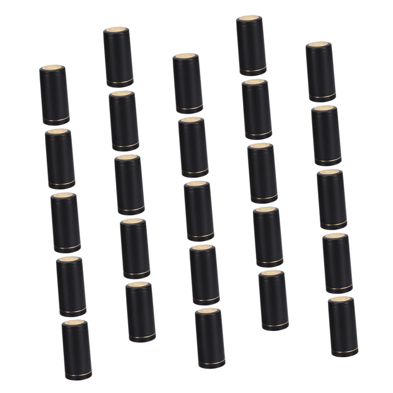 Cabilock 25pcs Wine Bottle Capsules Heat Shrink Sealing Cap 30mm Fit Material for Cruise Wine Bottles
