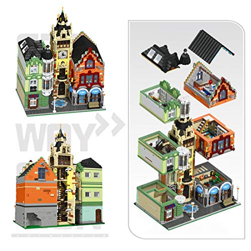 VPPI Modular Haus Bausteine, Bausteine Architektur Modell Platz am Uhrenturm, Berühmte Architektur 3D Modell Spielzeug… – Bild 6