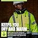 Pioneer Hi Vis Safety Bomber for Men - Waterproof, Reflective, ANSI Class 3, Winter Rain Jacket with Detachable Hood
