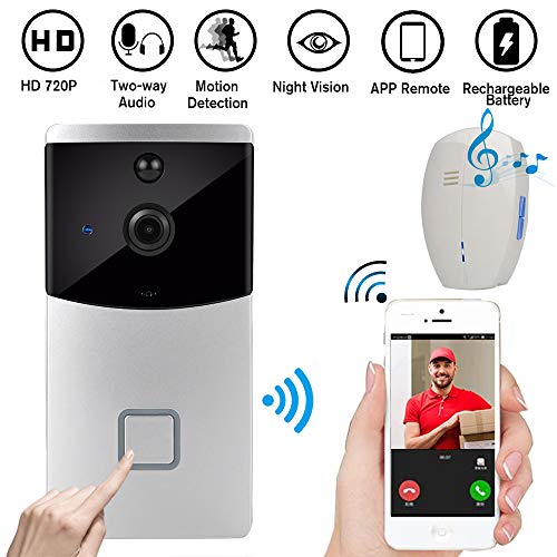 Preisvergleich Produktbild VAVE Intelligente Türklingel Drahtlose Video-Gegensprechanlage Video-Türsprechanlage Zweiwege-Gegensprechanlage Nachtsicht-Handy Fernüberwachung Batteriebetrieben