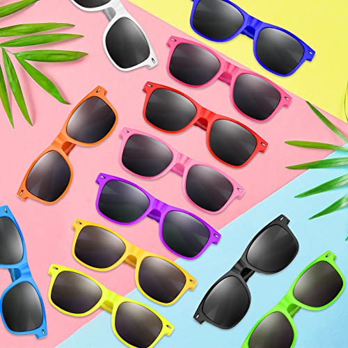 Morcheiong Neon Sunglasses Bulk Sunglasses Party Favors for Birthday Beach Pool Party , Multiple Quantity Options, 12 Colors2