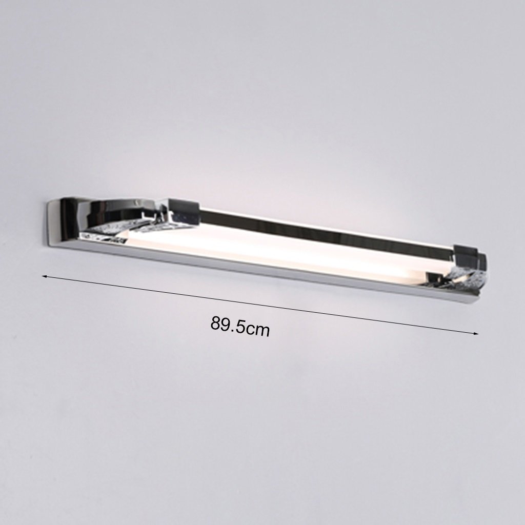 Lampy łazienkowe Lustrzane reflektory LED przednie światło, przeciwmgielne nowoczesne proste, wodoodporne, oświetlenie ścienne łazienki/złote-14W/89,5 cm