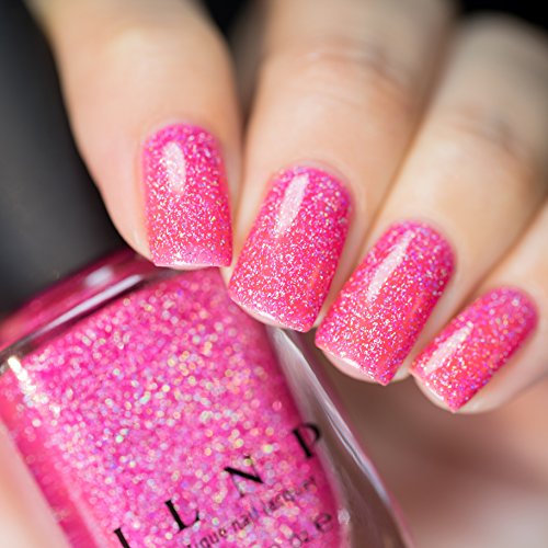 Image of ILNP Misbehaving - Vivid Neon Pink Holographic Sheer Jelly Nail Polish