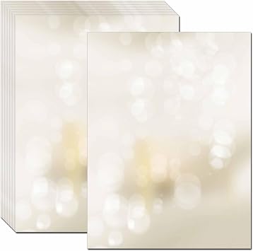 DUGUTUL Thick Christmas Stationery Paper, Holiday Letters, Printer Paper, 48 Sheets, 8.5 x 11 Inch D-1
