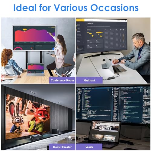 WAVLINK Adaptador USB 3.0 o USB C Displaylink Dual HDMI 4K 60Hz para Monitores Dobles, USB A/C a Salida HDMI 4K para Mac M1/M2/M3 o Windows 10/11 - imagen 5