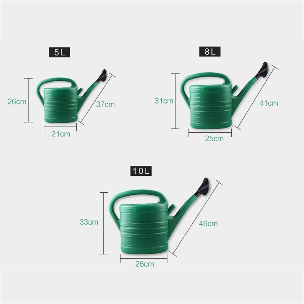 Gießkanne for den Außenbereich, Gartengießkannen, Haushalt, große Gießwerkzeuge, große Kapazität, Lange Mund-Sprühflasche, 5 Liter, Gießen, einfaches Befüllen (Size : 10L)