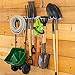 StoreYourBoard Bedrock Tool Garage Garden Tool Organizer Wall Mount, Garage Organization and Storage, Shovel & Rake Hangers Yard Tool Rack, Industrial Steel Holds 250 Pounds