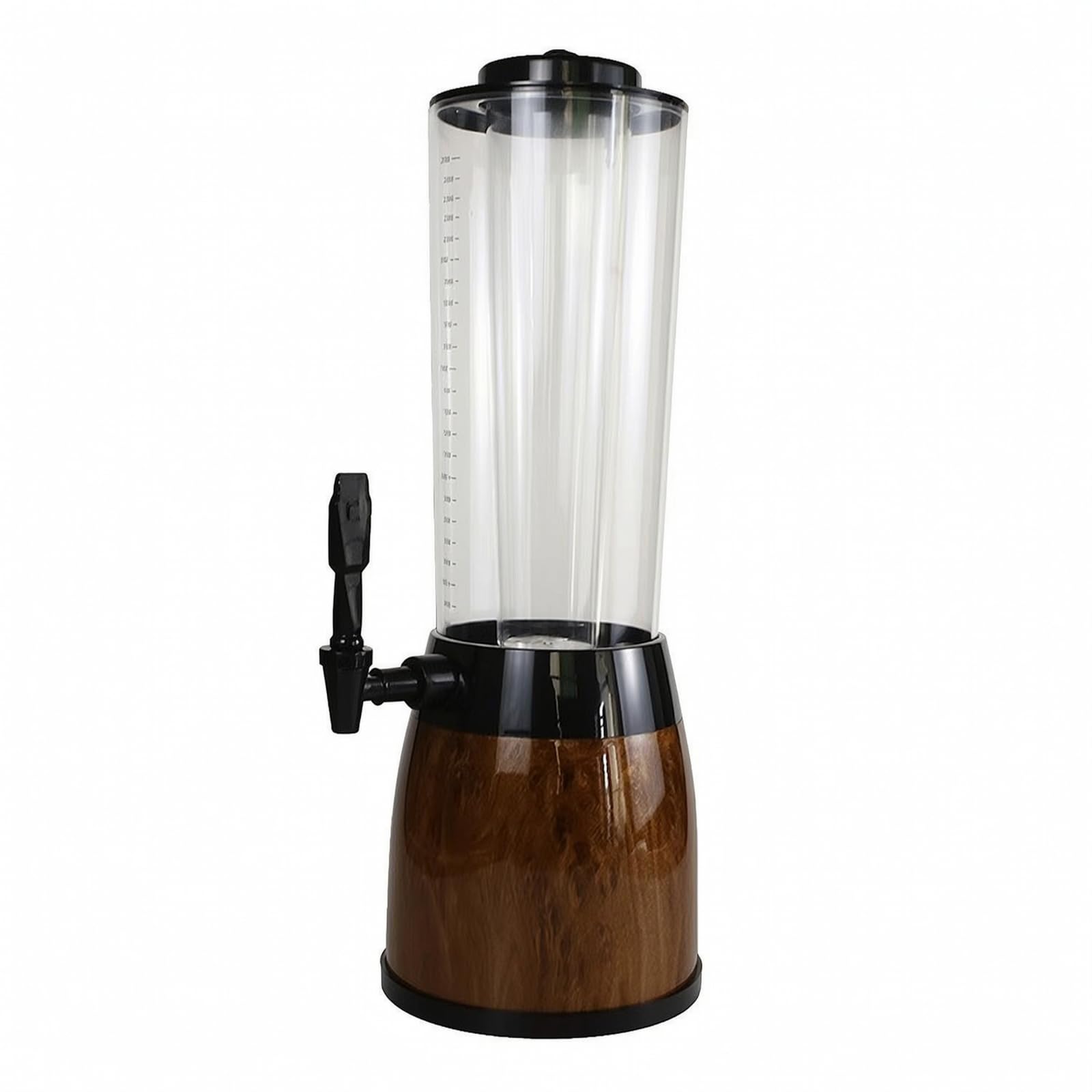 Dispenser di Birra con Rubinetto, Versione Effetto Legno, Capacità 2,5 L