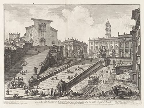 Affiche Veduta Del Romano Campidoglio Piranesi grand format pour bureau