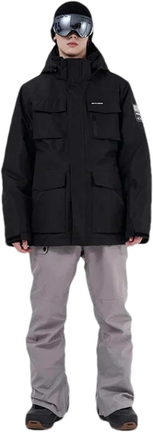 Ski Set Men Sports Snowboard Jacket Warm Breathable Ski Suit Snow Trousers Windproof Waterproof Jacket + Pants