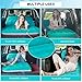 AKUDY SUV Air Mattress,Thickened Flocked Camping Bed for Car Trunk & Back Seat ， Includes Electric Pump & 2 Foot Pedals ， Portable Inflatable car Mattress for Camping,Sleeping