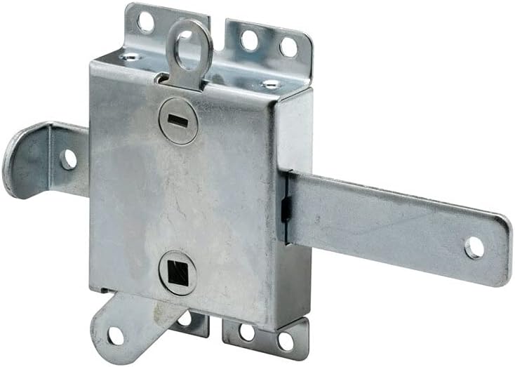 GD 52138 Inside Deadlock – Heavy Duty Galvanized Steel Housing, Fits Most Garage Doors, Extra Protection as a Security Lock, 7/8 x 1/8In. (Single Pack)
