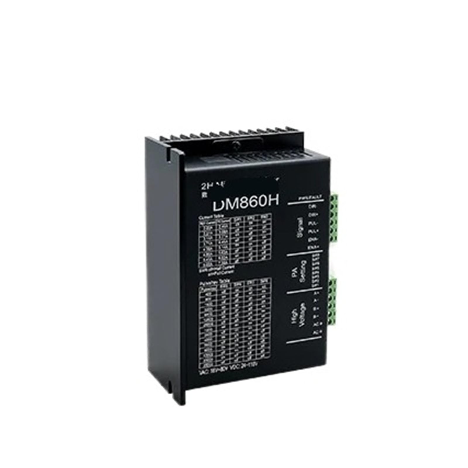 DM860H Motor paso a paso, DM860 AC18-80V o DC 24-110V 2A-7.2A Microstep Drive for controlador paso a paso nema 17(DM860H with Fan)