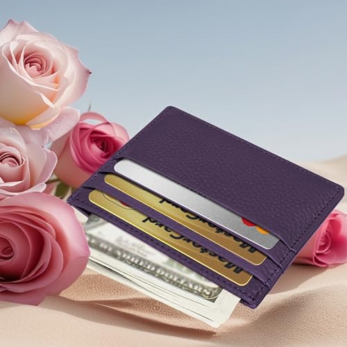 Image of M-Plateau Super Slim Genuine Leather Credit Card Wallet