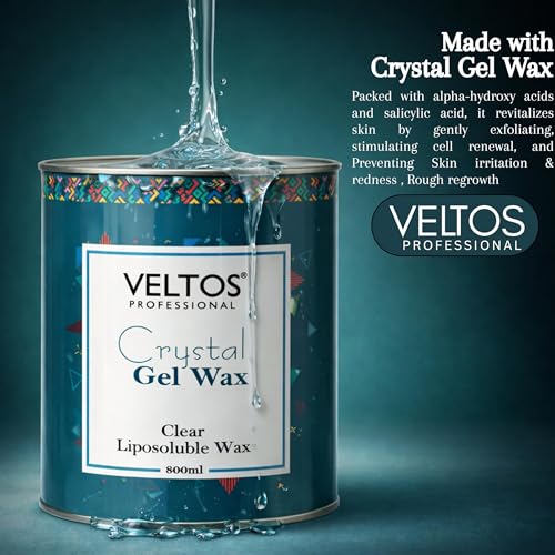 Image of Crystal Gel Wax 800ml | Clear Liposoluble Wax for Body Hair Removal | Smooth & Painless Waxing | Salon & Home Use | Suitable for All Skin Types