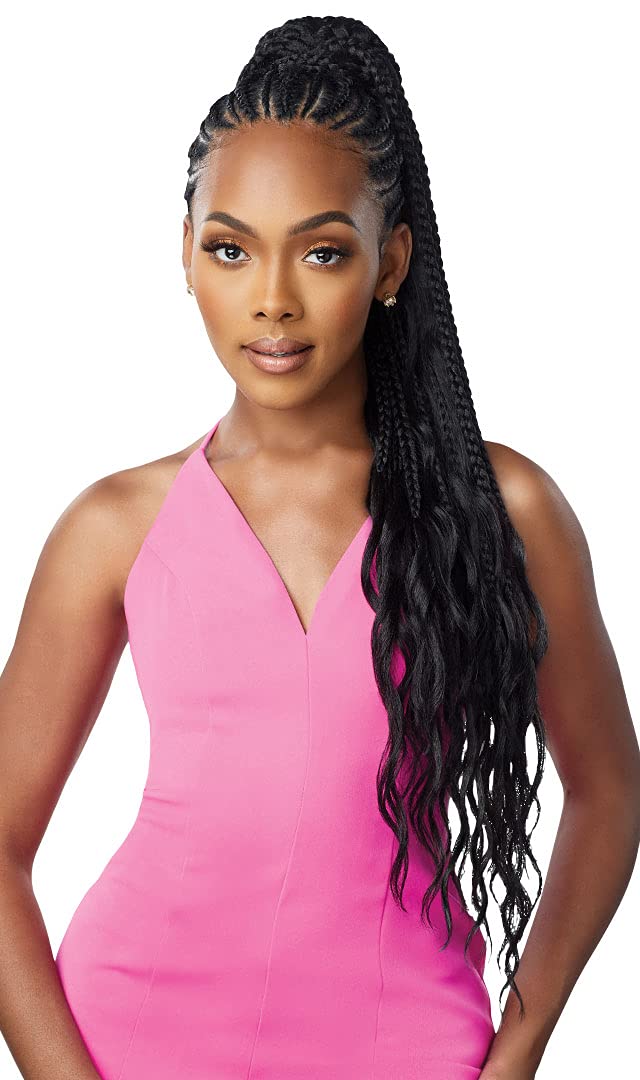 OutreWrap Ponytail Pretty Quick Pony BOHO BOX BRAID 32″ (1)