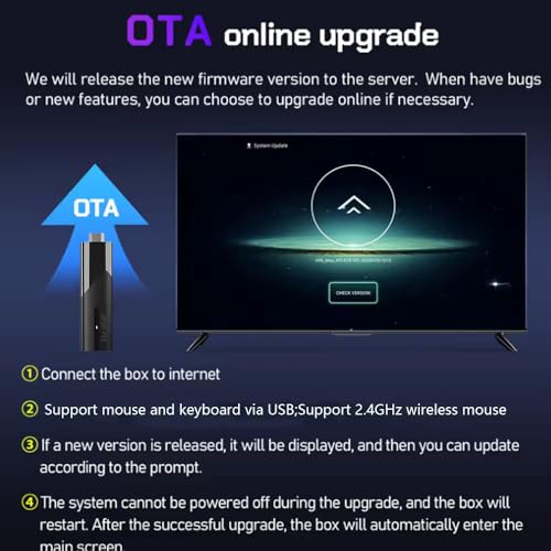 Image of Y10 Mini Smart Android TV Stick 4K Streaming Device with Android 12, 5G Wi-Fi, Bluetooth, Quad-Core CPU, 2GB RAM, 16GB Storage,1 Year Warranty.