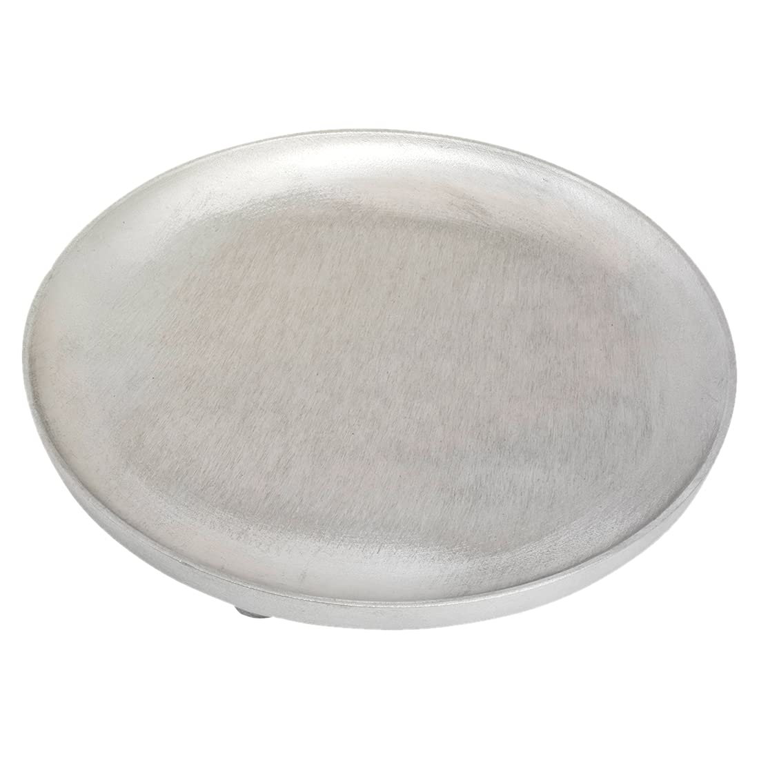 NKlaus piatto per candele in alluminio rotondo Ø 17cm portacandele sottobicchiere opaco decorazione tavola 10440