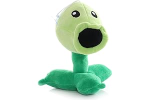 JHESAO 7" Plants and Zombies Peashooter Plush Toy