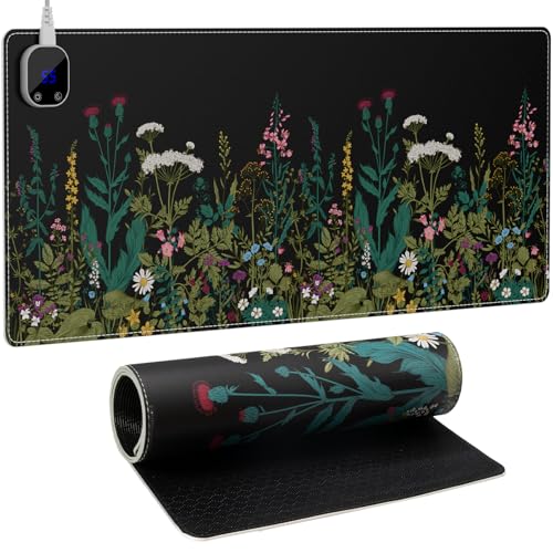 iCasso Heated Mouse Pad, XL 31.5" x 13", 4 Heating & Auto Shut-Off Levels