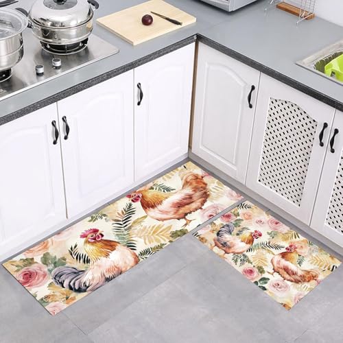 Alfombras de cocina de 43x150 y 43x75 cm ideales para dar vida y color al hogar 2