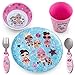 Franco Kids Dinnerware Cartoon Designed Mealtime Kitchen Set, 5 Piece Pack, LOL Surprise