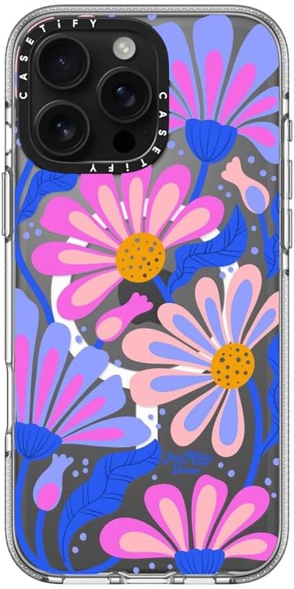 CASETiFY Clear iPhone 16 Pro Max Case [Not Yellowing / 6.6 ft. 3X Military Grade Drop Protection/Compatible with Magsafe] - Mystic Daisy - Clear