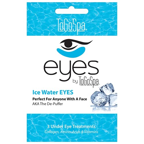 Ice Water Eyes By Togospa – Premium Anti-Aging Collagen Gel Pads For Puffiness, Dark Circles, And Wrinkles – Under Eye Rejuvenation For Men & Women - 1 Pack - 3 Pair #TOP2