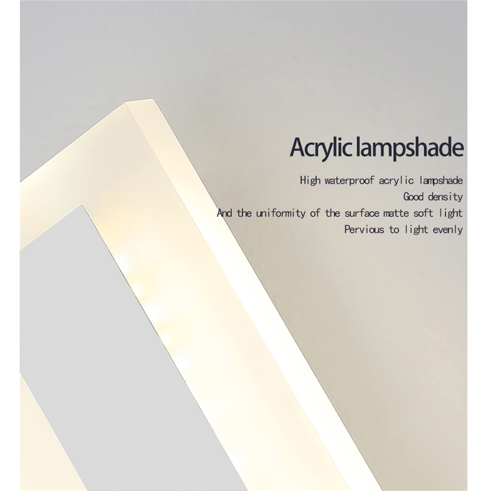 Biała lampa ścienna, wewnętrzny z pilotem, ściemniana lampa ścienna LED, oświetlenie górne i dolne, do salonu, schodów, korytarza (150 cm, 78 W)