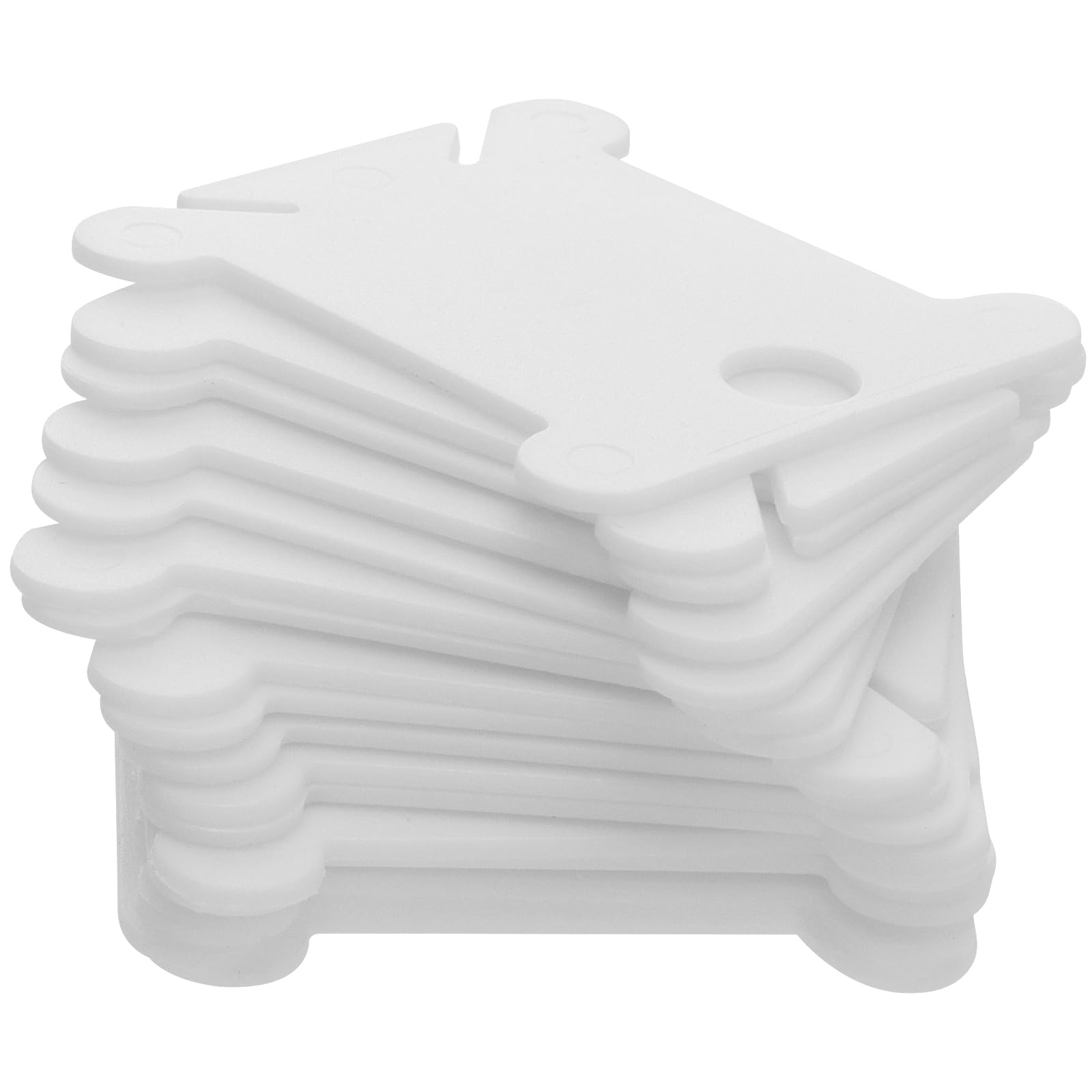 120 Bobine Portafilo In Plastica Bianca Per Ricamo E Cucito – 3,6 X 3,8 Cm - 2