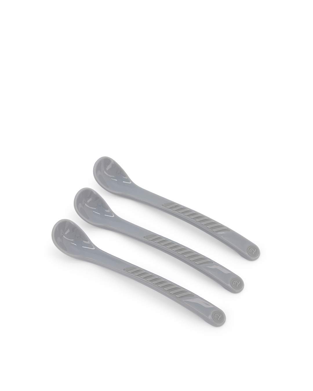 Twistshake Baby Feeding Spoon Set - 3 Pack | BPA-Free Baby Weaning Set for Children | Learning Cutlery Set for Kids | 6m+ | Pastel Grey