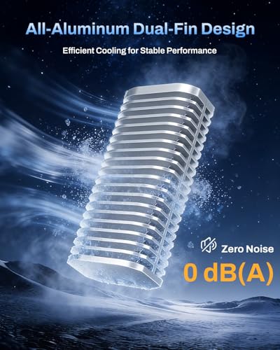 Image of TERRAMASTER D1 SSD Pro 80Gbps M.2 NVMe SSD Enclosure, up to 7061MB /s, All-Aluminum Case with Efficient Cooling, Zero Noise, Compatible with USB 4 /3.2 /3.1 /3.0, Thunderbolt 5 /4 /3 (Diskless)