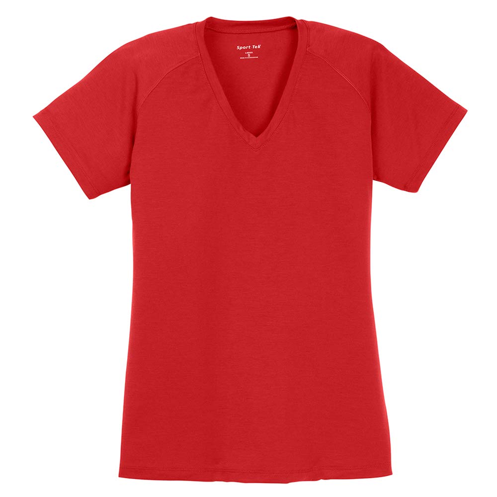 SanMar Ladies Big Size Ultimate Performance V-Neck T-Shirt