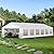 PHI VILLA 40'x20' Outdoor Heavy Duty Party Tent Large Commercial Canopy Wedding Event Shelter with Removable Sidewalls & 7 Storage Bags for Patio Outdoor Garden Events, White