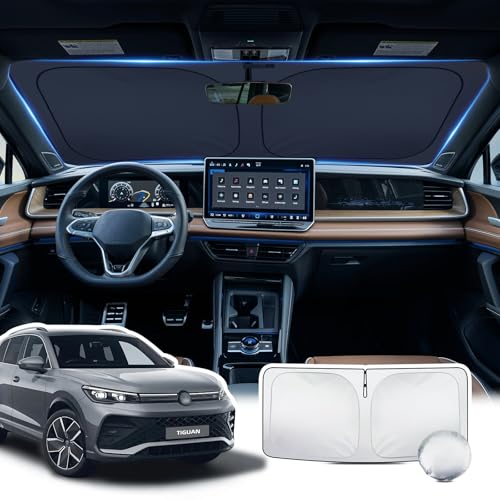 Pare-soleil pour VW Tiguan 2024-2026 protecteur thermique idéal lors des vacances à la mer