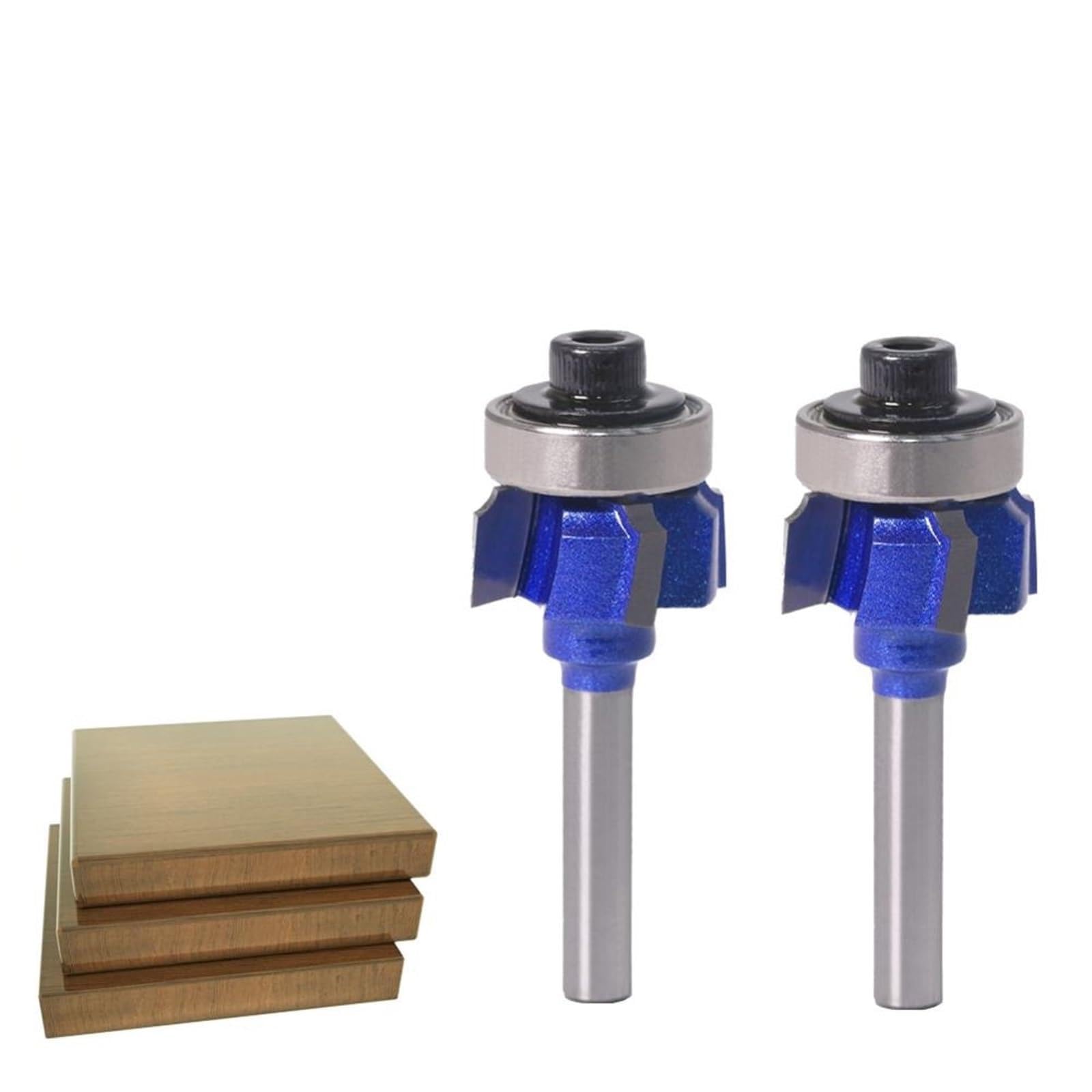 Fresa con mango de 6 mm, R1 mm, R2 mm, R3 mm, cuchilla for tallar madera de 4 velocidades, 1 unidad(6XR1)