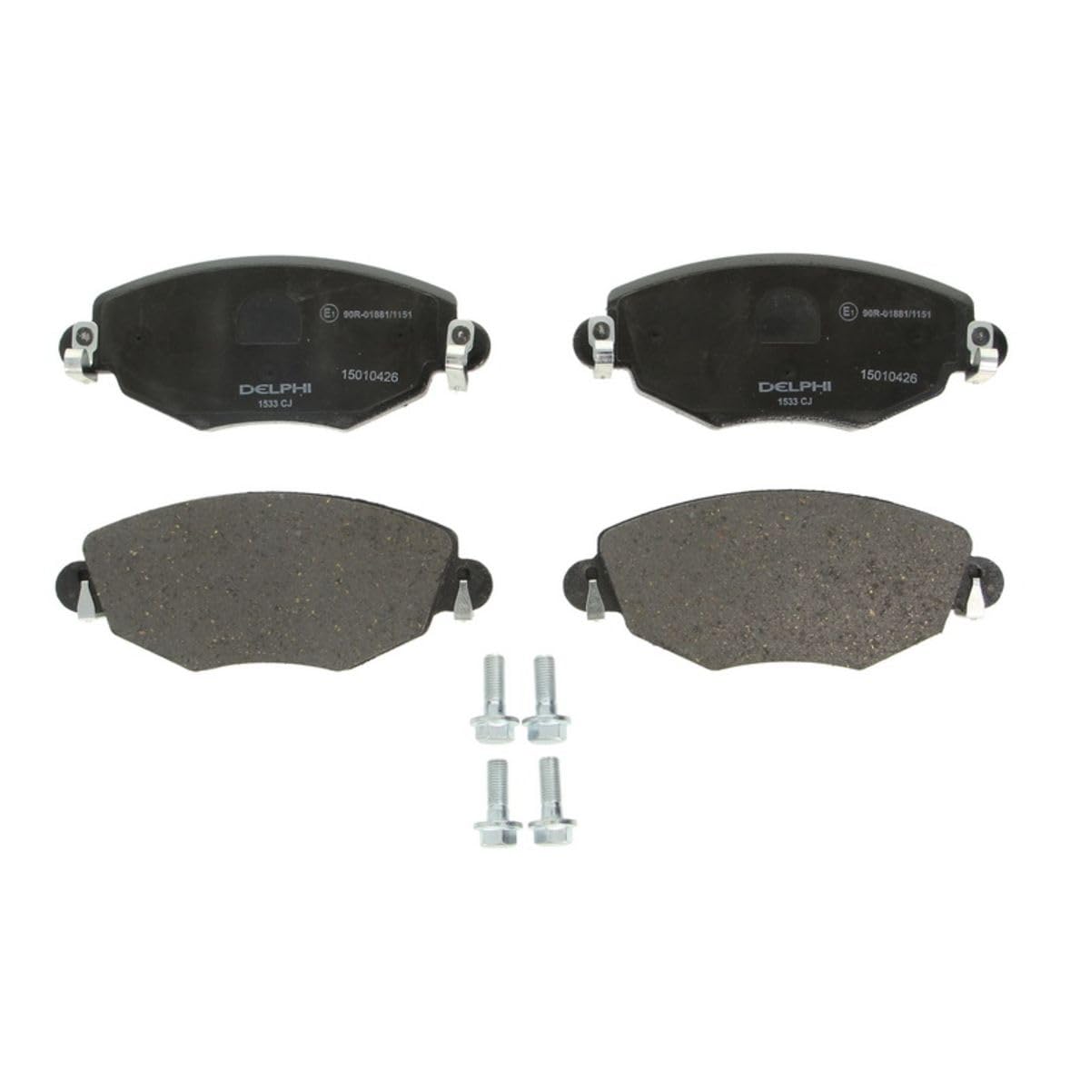 Delphi Kit Pastiglie Freni Anteriore Non Predisposto Per Visualizzazione Avviso Usura Con Accessori LP1533-image