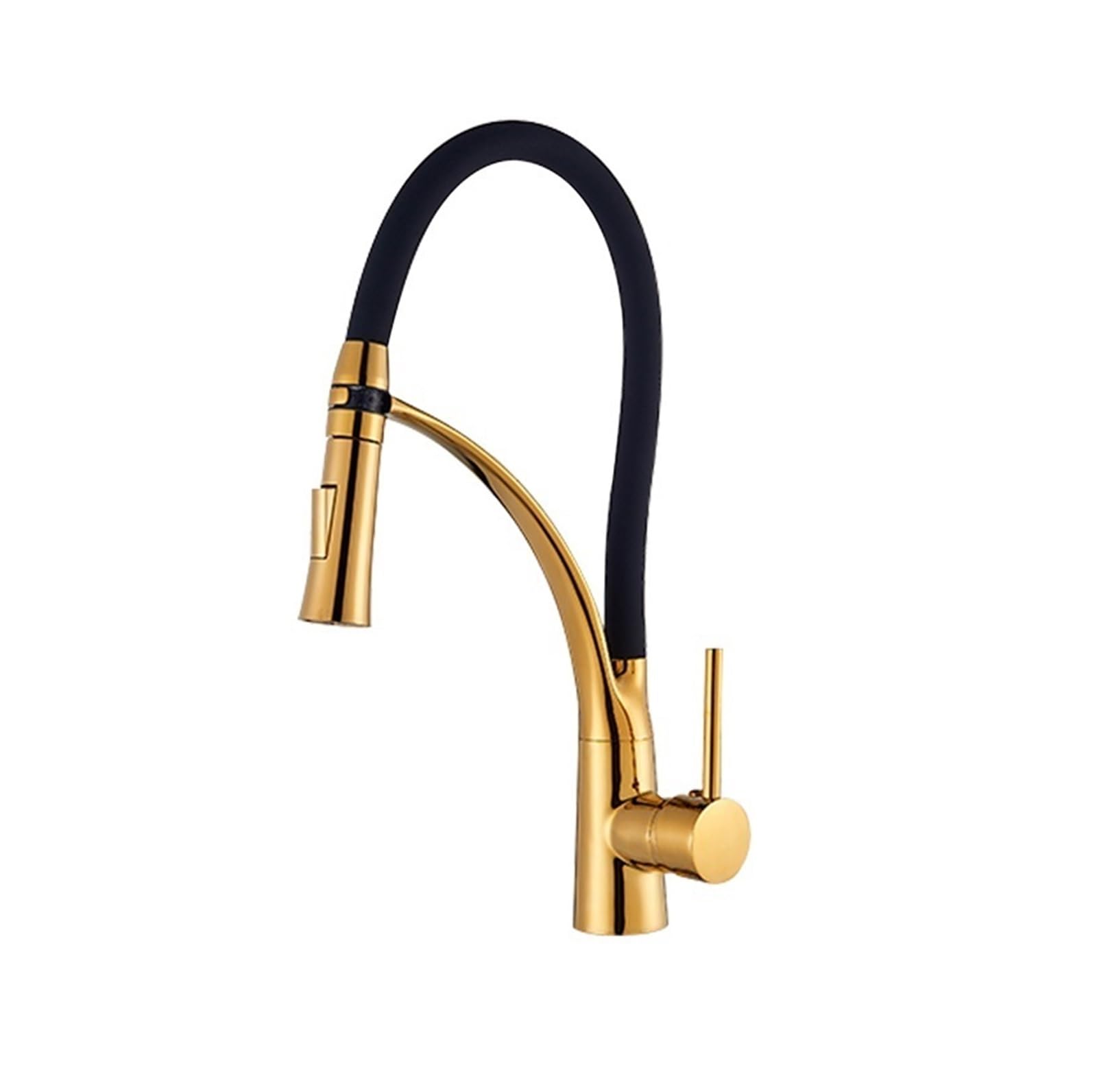 Grue de cuisine de lavage dorée avec bec extractible pour faciliter la vie quotidienne