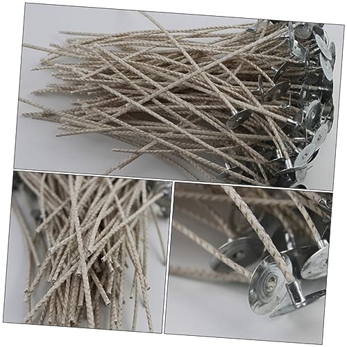 Mechas para velas ARTIBETTER 200 piezas con base miniatura 5